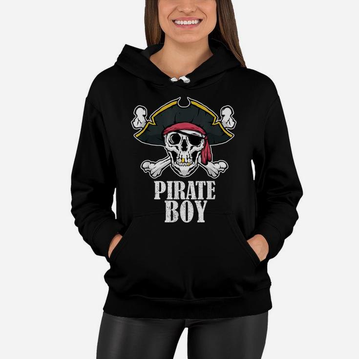 Pirate Boy Birthday Jolly Roger Flag Pirate Costume Women Hoodie