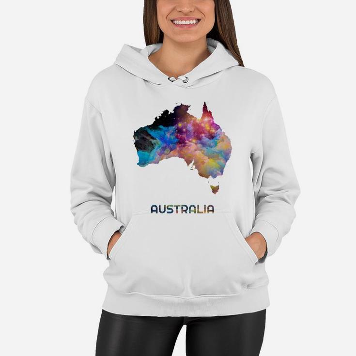 Colorful Australia Map January Cool Gifts Funny Gifts Idea Women Hoodie