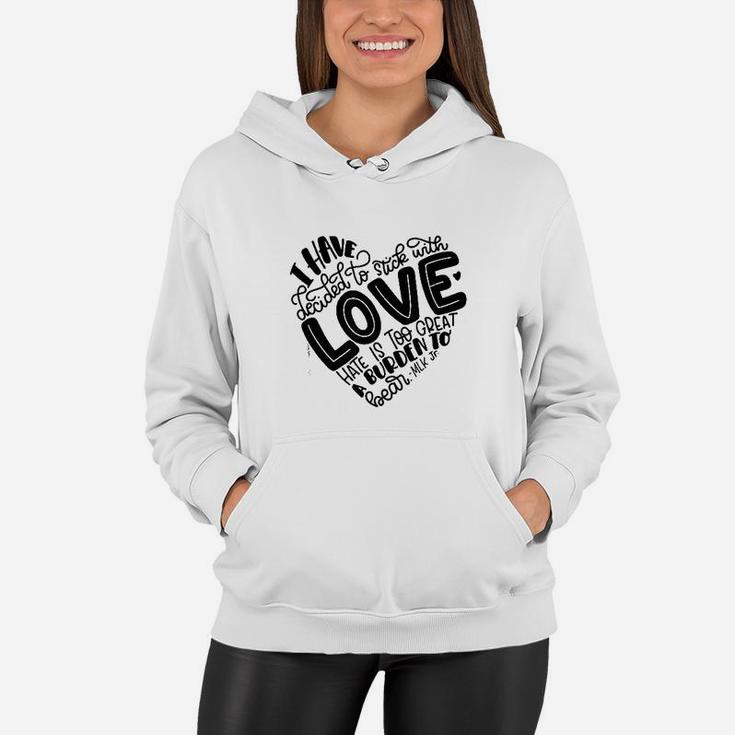 Free To Be Kids Stick With Love Women Hoodie