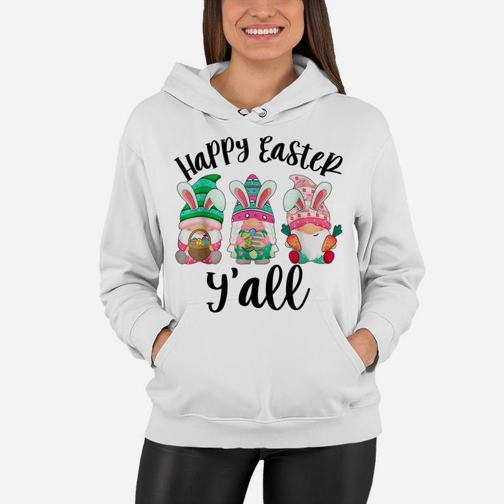 Happy Easter Y'all Cute Easter Day Gift Gnome Eggs For Kids Women Hoodie