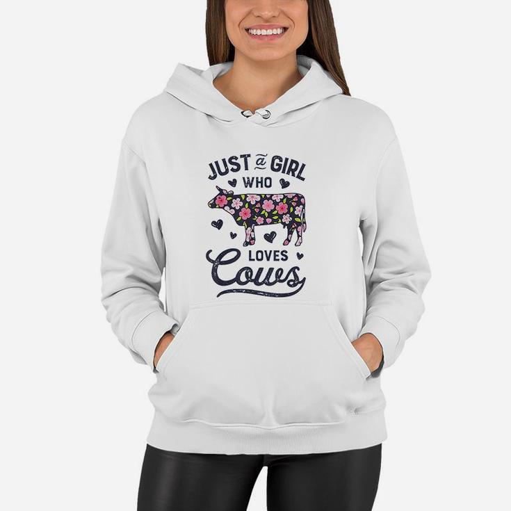 Just A Girl Who Loves Cows Women Hoodie