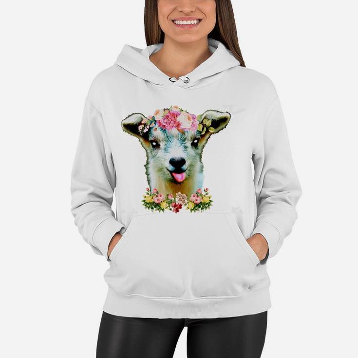 Just A Girl Who Loves Goats Goat Farm Crazy Lady Christmas Women Hoodie
