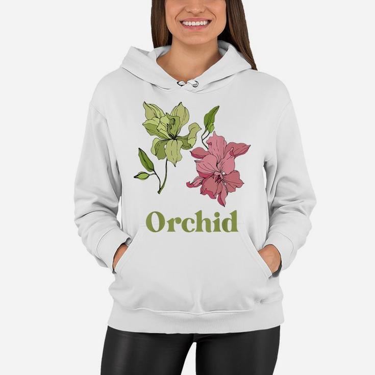 Orchid Flower Floral Women's Or Girls Classic Women Hoodie