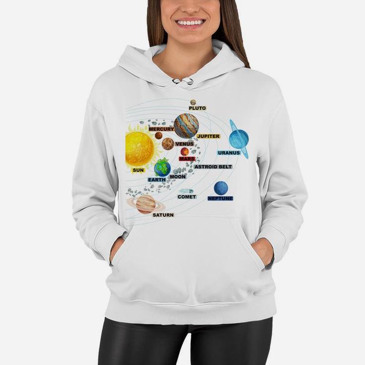Solar System Planets - Astronomy Space Science - Girls Boys Sweatshirt Women Hoodie