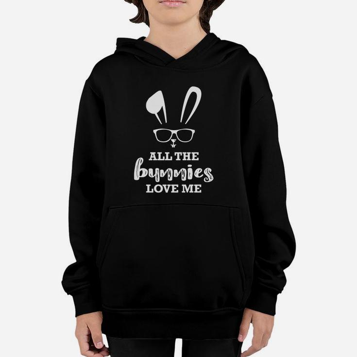 Easter All The Bunnies Love Me Cute Bunny Youth Hoodie