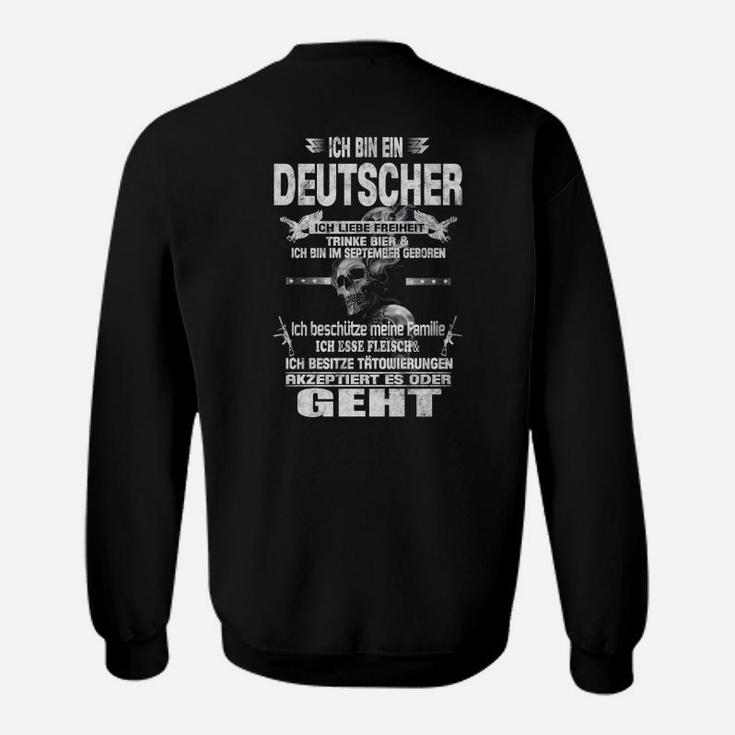 Deutscher September Geboren Sweatshirt