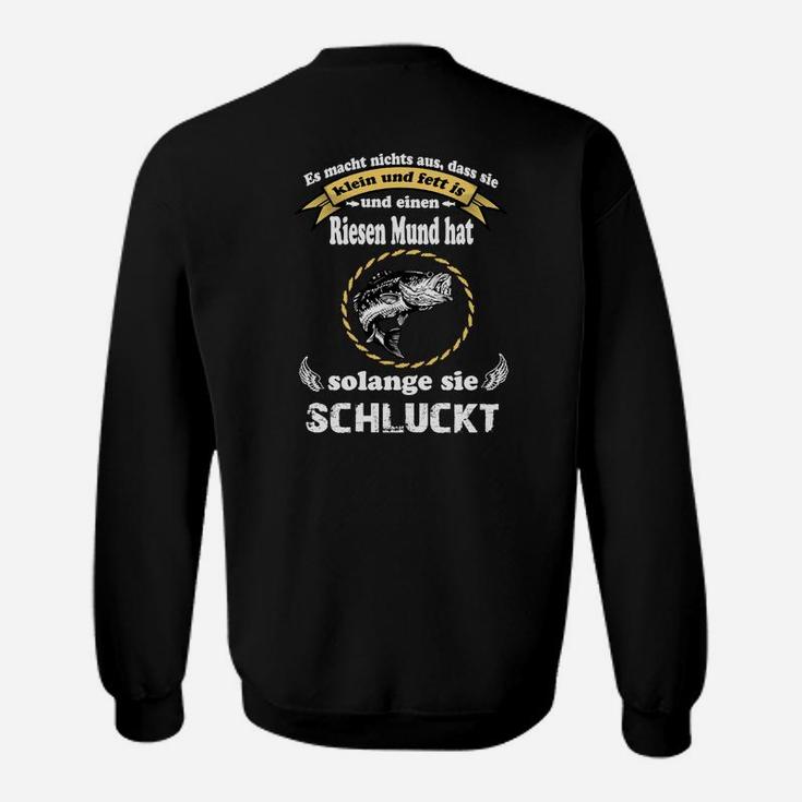 Lustiges Schwarzes Sweatshirt mit Spruch und Grafikdesign