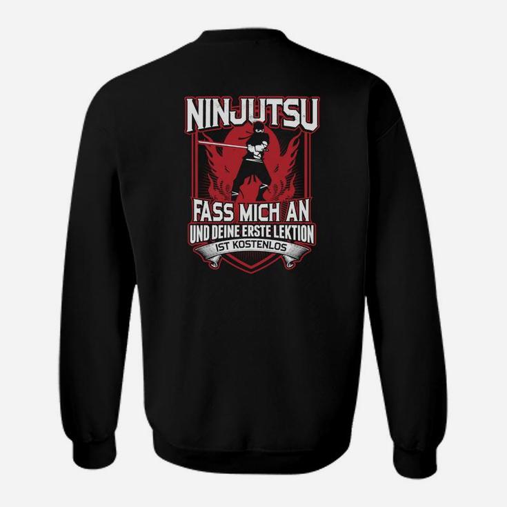 Ninjutsu Sweatshirt Erste Lektion Kostenlos, Witziges Kampfkunst Tee