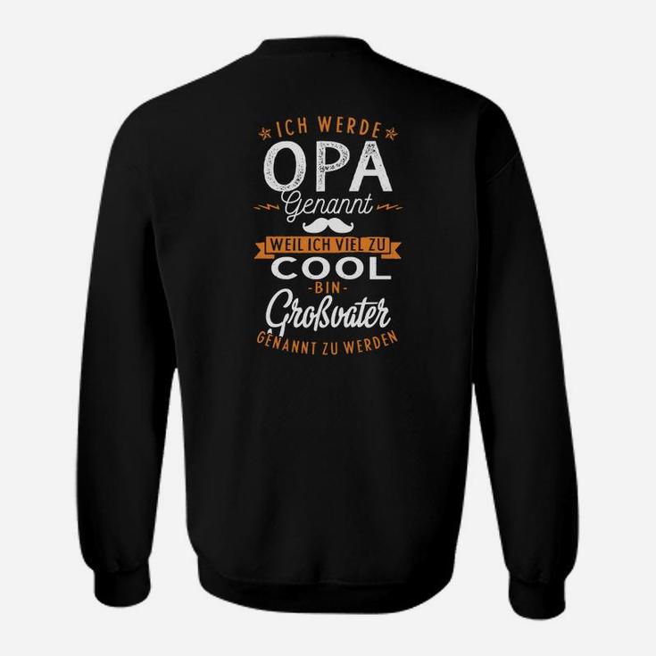 Opa Ankündigungs Sweatshirt, Lustiges Design für Großväter