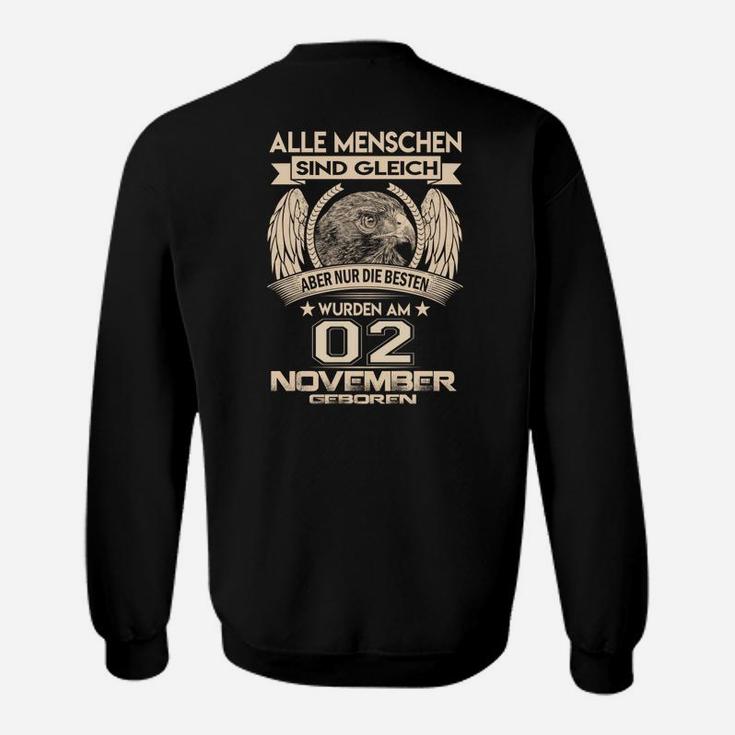 Personalisiertes Adler Geburtstags-Sweatshirt, November Geborene Elite