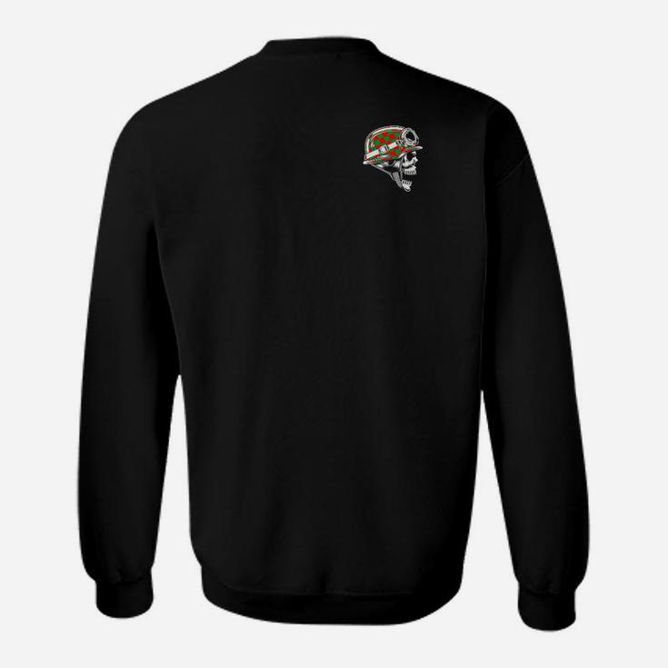 Schwarzes Herren-Sweatshirt mit witzigem Grafik-Print