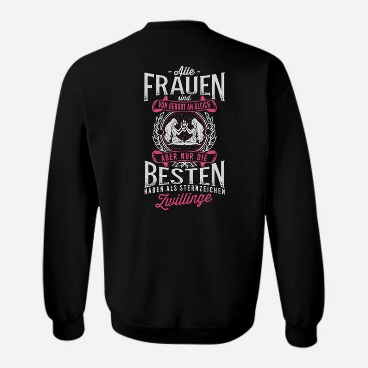 Zwillinge Geburtstag Sweatshirt, Schwarzes Tee mit Aufdruck für Beste Frauen