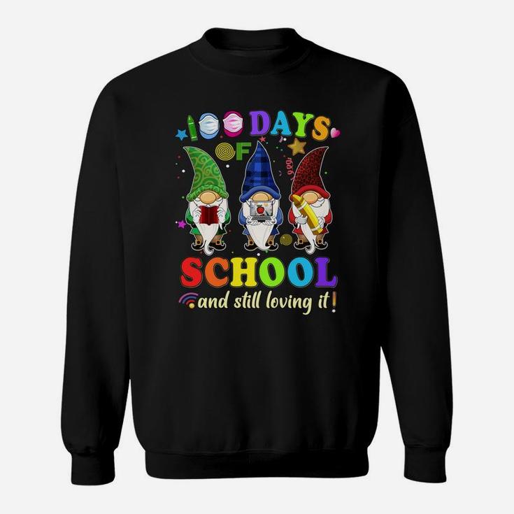100 Days Of School Still Loving It Gnome Virtual Teacher Sweatshirt Sweatshirt