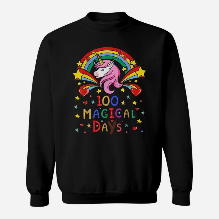 100 Magical Days Happy 100Th Day Of School Kids Boys Girls Sweatshirt