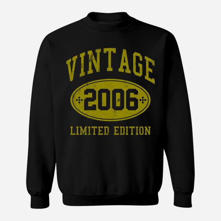 16Th Birthday Vintage 2006 Men Women Funny Sweatshirt