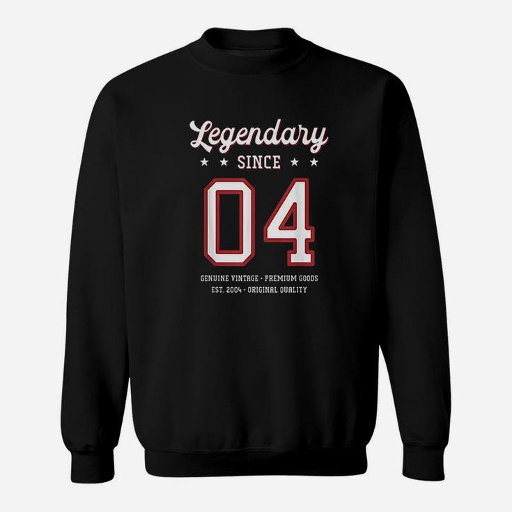 17Th Birthday Gift Legendary Since 2004 Sweatshirt