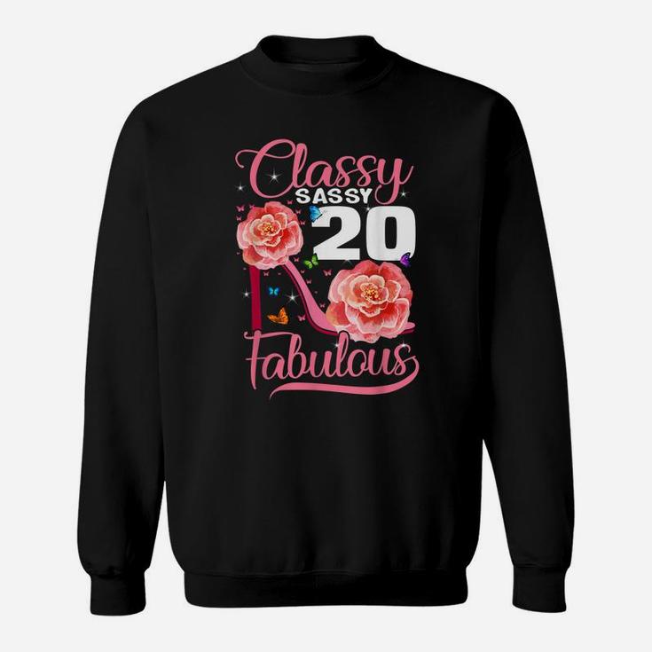 20 Years Old Gifts Sassy Classy 20 And Fabulous Birthday Sweatshirt