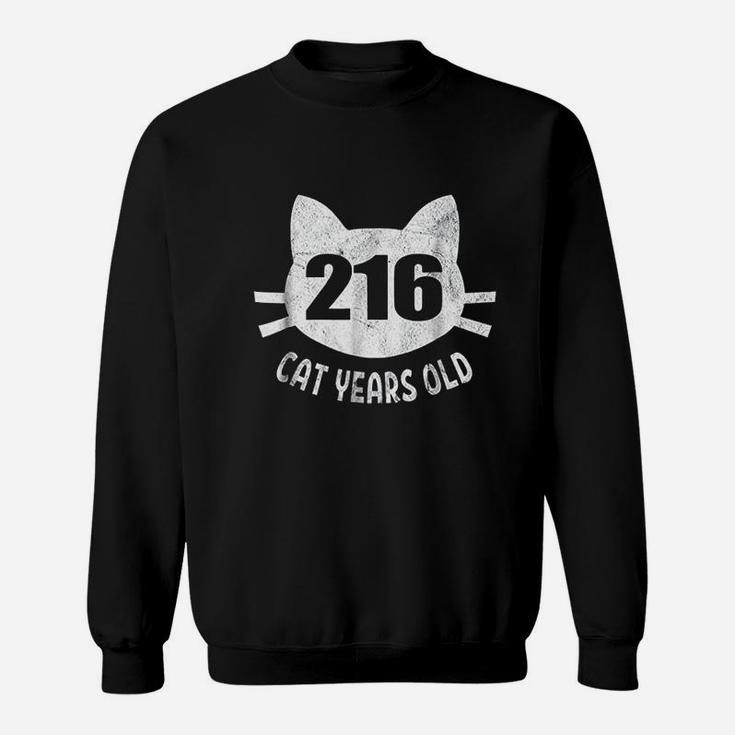 216 Cat Years Old 50Th Birthday Gift For Cat Lovers Sweatshirt