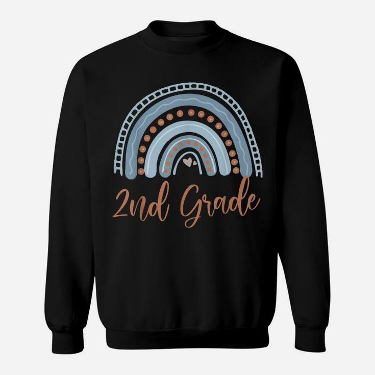 2Nd Grade Teacher Rainbow Second Grade Teacher Sweatshirt