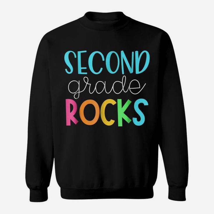 2Nd Teacher Team Shirts - Second Grade Rocks Sweatshirt