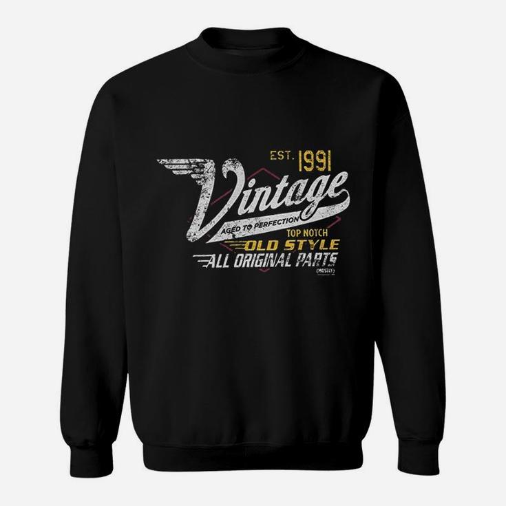 30Th Birthday Vintage 1991 Aged To Perfection Sweatshirt