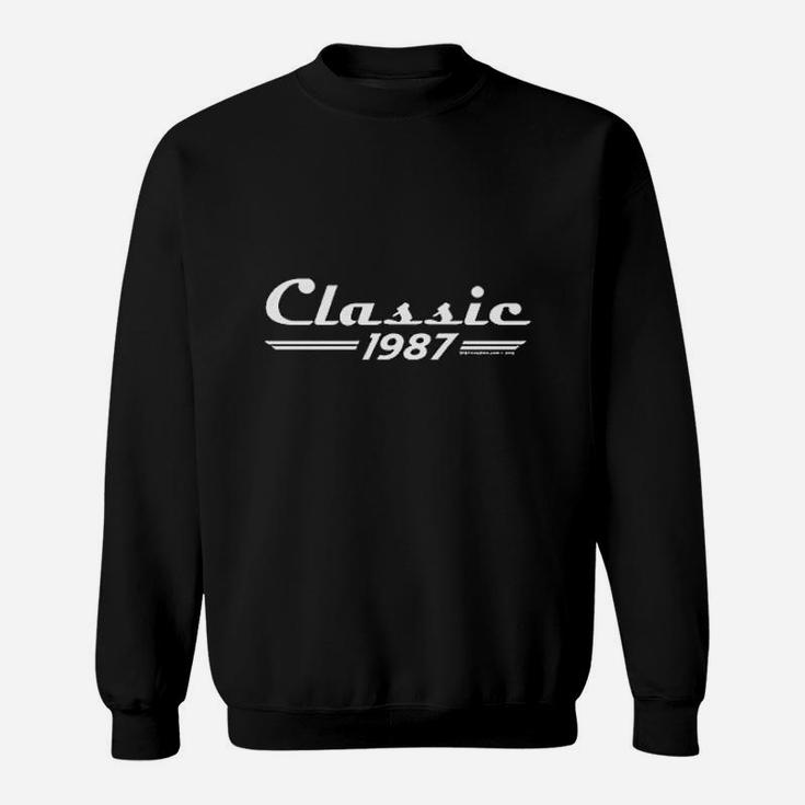 34Th Birthday Gift  Classic 1987 Retro Sweatshirt