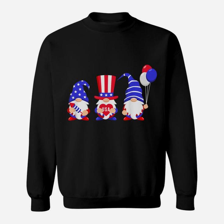 4Th Of July Gnomes Patriotic Usa Flag Independence Day Tee Sweatshirt