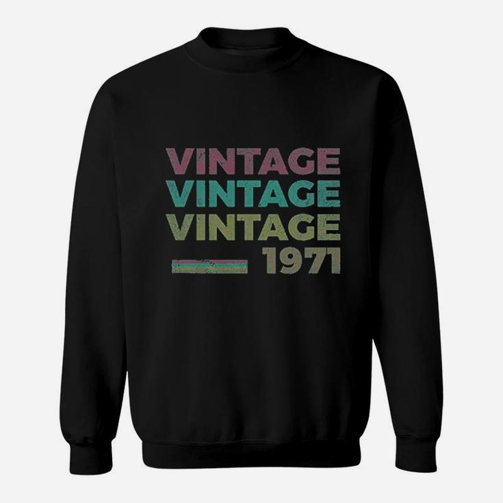 50Th Birthday Gift Retro Birthday  Vintage 1971 Sweatshirt