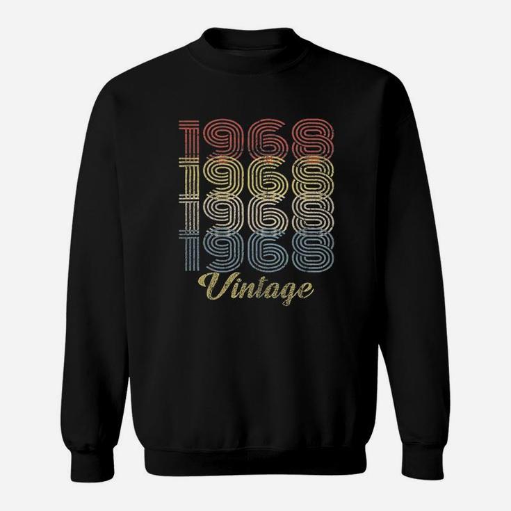 53Rd Birthday Gift  Retro Birthday  1968 Vintage Sweatshirt