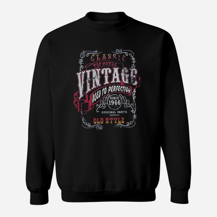 55Th Birthday Gift  Vintage 1966 Aged To Perfection Stugis Sweatshirt