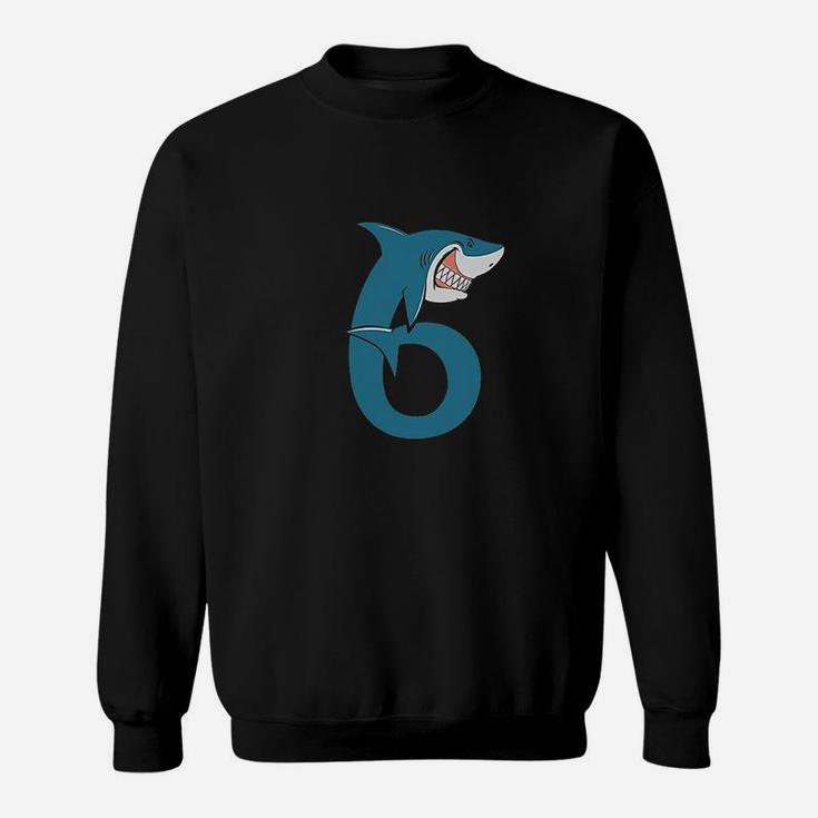 6Th Birthday Shark Party Gift For Six Years Old Sweatshirt