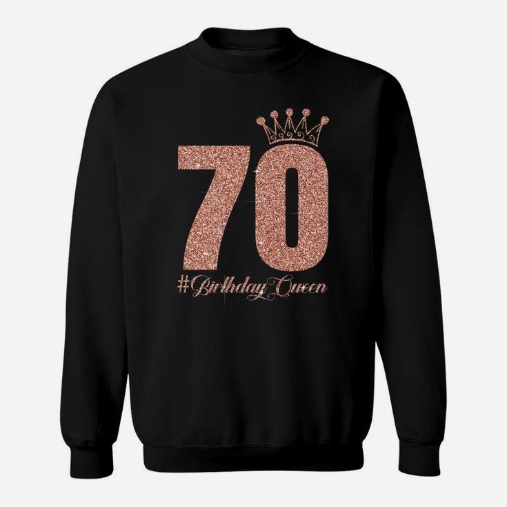 70 Years Old 70Th Birthday For Women Queen 70 & Fabulous Sweatshirt