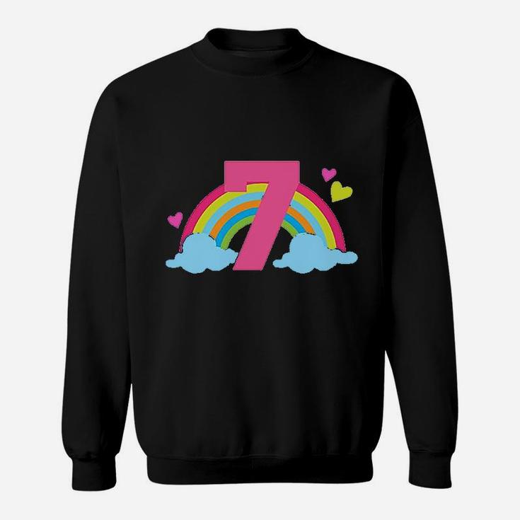 7Th Birthday Rainbow Sweatshirt