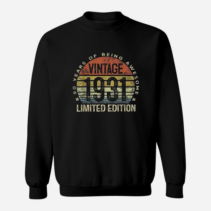 90 Year Old Gifts Vintage 1931  Edition 90Th Birthday Sweatshirt