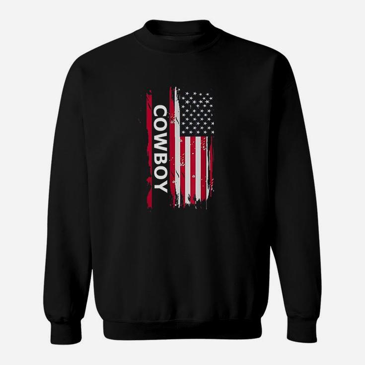 A Redneck Cowboy Usa Flag For Country Music Fans And Cowboys Sweatshirt