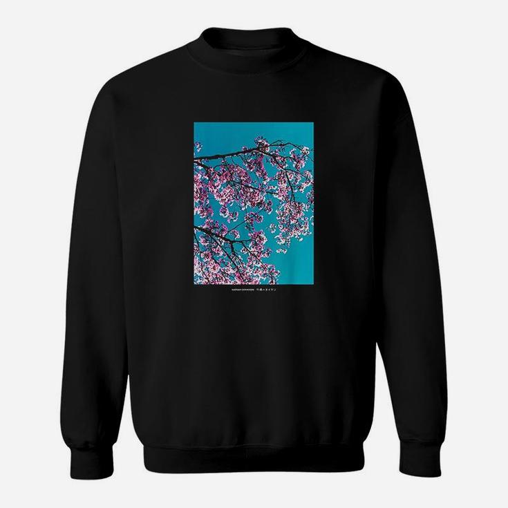 Aesthetic Japanese Cherry Blossom Streetwear Graphic Sweatshirt