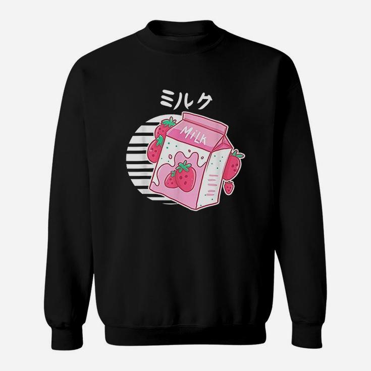 Aesthetic Pink Pastel Korean Strawberry Milk Carton Gift Sweatshirt