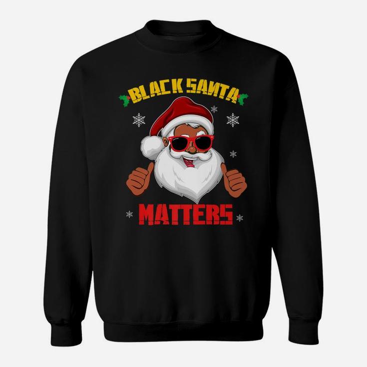 African American Santa Black Matters Christmas Gift Sweatshirt
