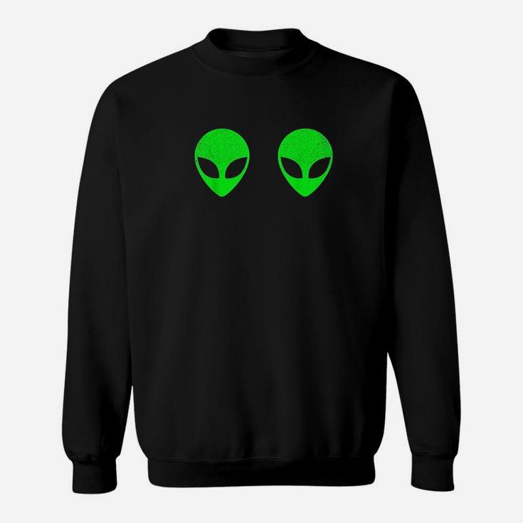 Alien Head Funny Alien Gift Women Ladies 90S Sweatshirt