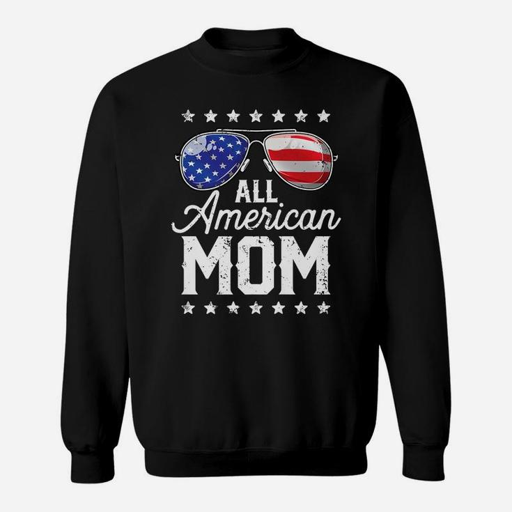 All American Mom 4Th Of July Family Matching Sunglasses Sweatshirt