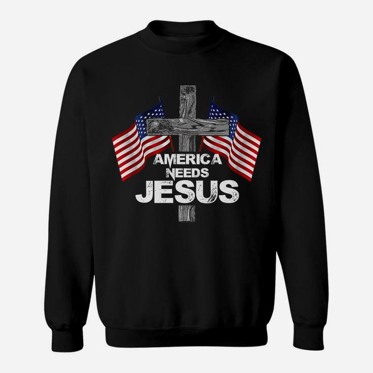 America Needs Jesus Gifts For Christmas Sweatshirt