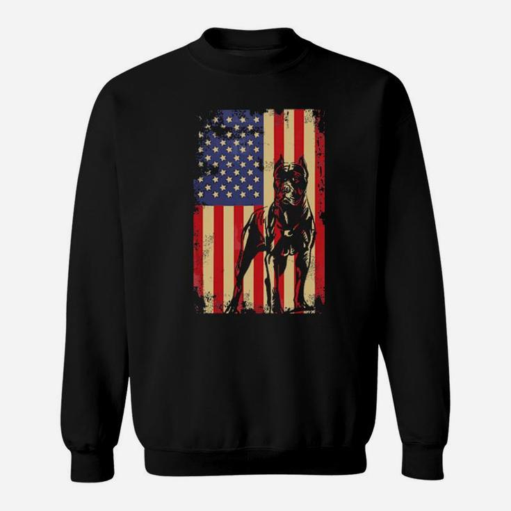 American Flag Cane Corso Shirt For 4Th Of July Sweatshirt