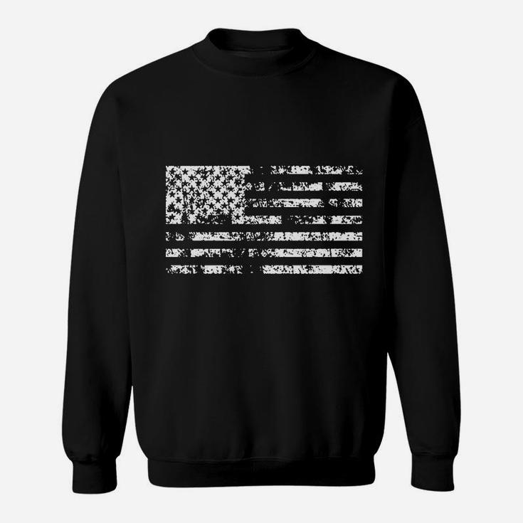 American Flag Print 4Th Of July Sweatshirt