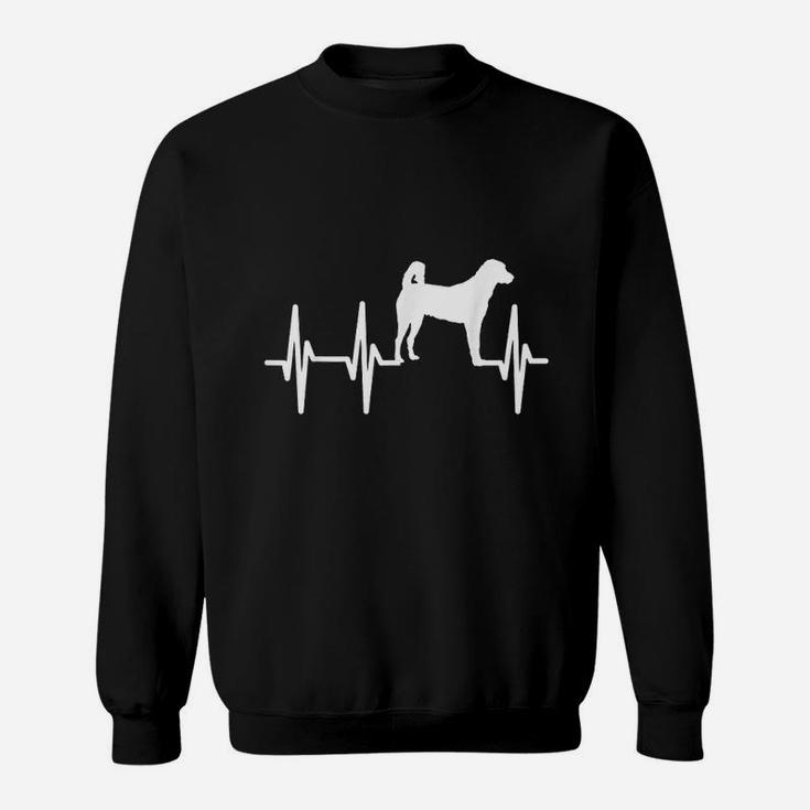 Anatolian Shepherd Heartbeat Dog Mom Dad Pet Gift Sweatshirt