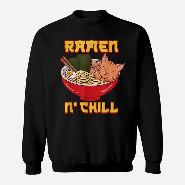 Anime Ramen Cats Cat Kawaii Neko Japanese Gift Sweatshirt