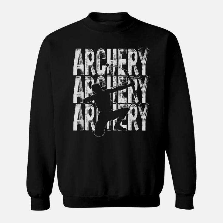 Archery Lovers Theme Graphic Design Bow Hunting Sweatshirt