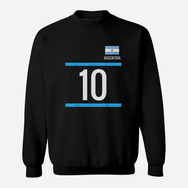 Argentina Soccer With Number 10 Sweatshirt