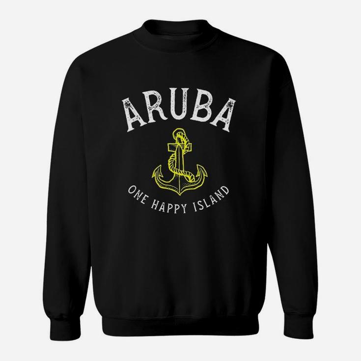 Aruba Is One Happy Island Travel Vacation Souvenir Sweatshirt