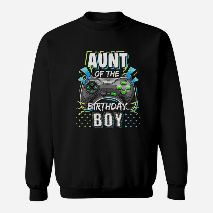 Aunt Of The Birthday Boy Matching Video Game Sweatshirt