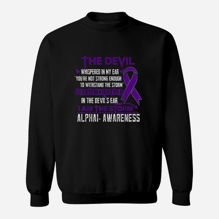 Awareness I Am The Storm Devil Sweatshirt